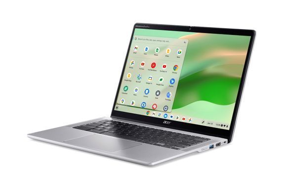 Acer Ноутбук Chromebook Spin CP314-2HN 14" WUXGA IPS Touch, Intel i3-N305, 8GB, F256GB, UMA, ChromeOS, серебристый NX.KYJEU.001 фото