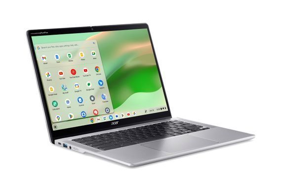 Acer Ноутбук Chromebook Spin CP314-2HN 14" WUXGA IPS Touch, Intel i3-N305, 8GB, F256GB, UMA, ChromeOS, серебристый NX.KYJEU.001 фото