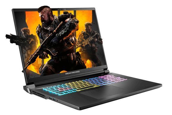Dream Machines Ноутбук Dream Machines RX5090-18 18UHD+, Intel U9-275HX, 32GB, F1TB, NVD5090-24, DOS, чорний RX5090-18UA28 фото