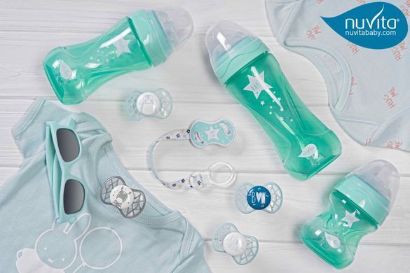 Nuvita Пустушка Air55 Cool 0міс+, ортодонтична, з ковпачком, BOY блакитний NV7064NG фото