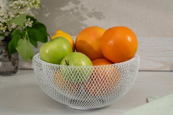 ARDESTO Корзина Midori 25х25х12см, металл, белый AR0902W фото