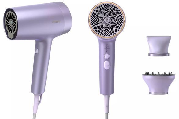 Philips Фен 7000 Series, 1800Вт, режимов-3, дифузор, иониз-я, хол. обдув, фиолетовый BHD720/10 фото