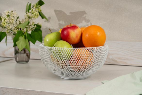 ARDESTO Корзина Midori 25х25х12см, металл, белый AR0902W фото