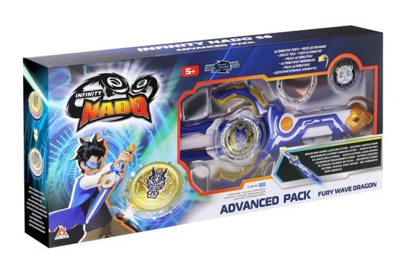 Infinity Nado Дзиґа VI серія Advanced Pack Fury Wave Dragon Лютий Дракон EU654131 фото