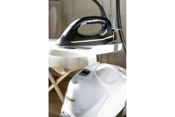 Karcher Пароочисник SI 4 EasyFix Iron, 2000Вт, 800мл, 3.5Бар, глад.дошка, праска, швабра, білий 1.512-637.0 фото