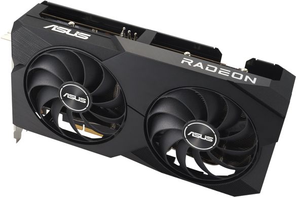 Відеокарта ASUS Radeon RX 7600 8GB GDDR6 DUAL OC V2 DUAL-RX7600-O8G-V2 90YV0IH2-M0NA00 фото