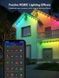 Govee Гірлянда Smart LED H705A Permanent Outdoor Lights, RGBIC, IP67, 30м, кабель прозорий 9 - магазин Coolbaba Toys