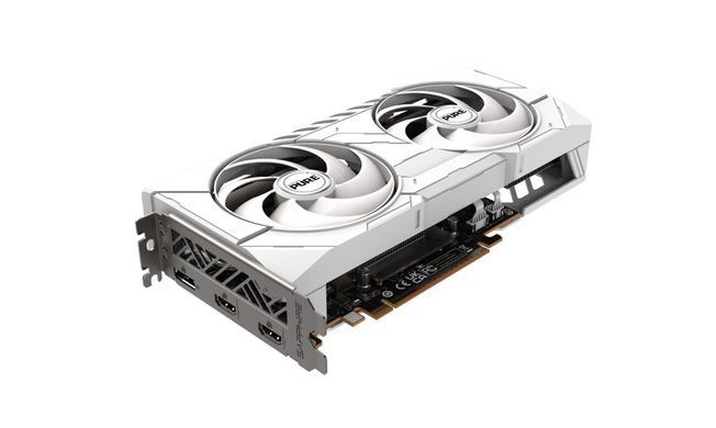 SAPPHIRE Видеокарта Radeon RX 9060 XT 16GB GDDR6 PURE GAMING OC белый 11350-02-20G фото