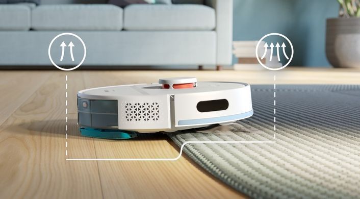 Philips Робот-пилосос Series 2000, h=40.3см, вологе прибирання, конт пил -0.25л, автон. робота до 130хв, НЕРА 11, білий XU2100/20 фото