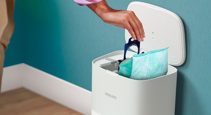 Philips Робот-пилосос Series 2000, h=40.3см, вологе прибирання, конт пил -0.25л, автон. робота до 130хв, НЕРА 11, білий XU2100/20 фото