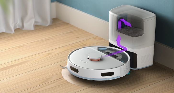 Philips Робот-пилосос Series 2000, h=40.3см, вологе прибирання, конт пил -0.25л, автон. робота до 130хв, НЕРА 11, білий XU2100/20 фото