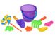 Набір для гри з піском Same Toy з Повітряною вертушкою (фіолетове відро) 8 од. 1 - магазин Coolbaba Toys
