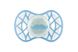 Пустушка Nuvita 7085 Air55 Cool симетрична 6m+ "вуса" світиться у темряві блакитна 1 - магазин Coolbaba Toys