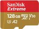 Карта пам'яті SanDisk microSD 128GB C10 UHS-I U3 R190/W90MB/s Extreme V30 + SD 1 - магазин Coolbaba Toys