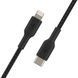 Belkin Кабель USB-C > Lightning заряджання/синхронізації 1м, 30Вт, Type-C, плетений, чорний 4 - магазин Coolbaba Toys