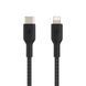 Belkin Кабель USB-C > Lightning заряджання/синхронізації 1м, 30Вт, Type-C, плетений, чорний 2 - магазин Coolbaba Toys
