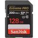 SanDisk Карта памяти SD 128GB C10 UHS-I U3 R200/W140MB/s Extreme Pro V30 1 - магазин Coolbaba Toys