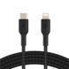 Belkin Кабель USB-C > Lightning заряджання/синхронізації 1м, 30Вт, Type-C, плетений, чорний 1 - магазин Coolbaba Toys