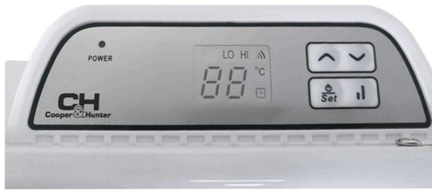 Конвектор електричний Cooper&Hunter Dinasty CH-1000ES 1000 Вт, 15 м2, IP24, ел. керування, білий CH-1000ES фото