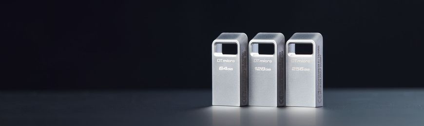 Kingston Накопитель 128GB USB 3.2 Type-A Gen1 DT Micro R200MB/s Metal DTMC3G2/128GB фото