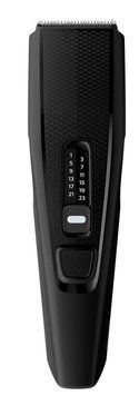 Philips Машинка для стрижки Series 3000, от сети, роторный мотор, насадок-2, сталь, черный HC3510/15 фото