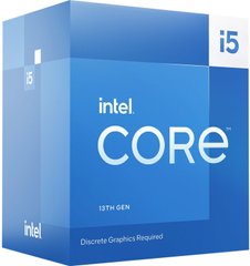 Центральний процесор Intel Core i5-13400F 10C/16T 2.5GHz 20Mb LGA1700 65W w/o graphics Box BX8071513400F фото