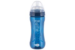 Дитяча пляшечка Nuvita 6052 Mimic Cool 330мл 4+ Антиколікова темно-синя NV6052NIGHTBLUE фото