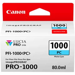 Чернильница Canon PFI-1000PC (Photo Cyan) 0550C001 фото