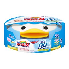 Вологі серветки GOO.N для чутливої шкіри (пластиковий бокс-пінгвін с секретним замком, змінний блок) - купити в інтернет-магазині Coolbaba Toys