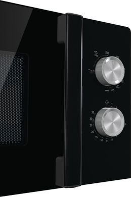 Gorenje Мікрохвильова піч, 20л, мех. управл., 800Вт, гриль, чорний MO20E2BH фото