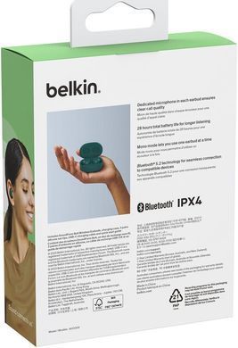 Belkin Наушники TWS Soundform Bolt True Wireless, бирюзовый AUC009BTTE фото