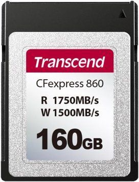 Transcend Карта пам'яті Transcend CFexpress 160GB Type B R1750/W1500MB/s TS160GCFE860 фото
