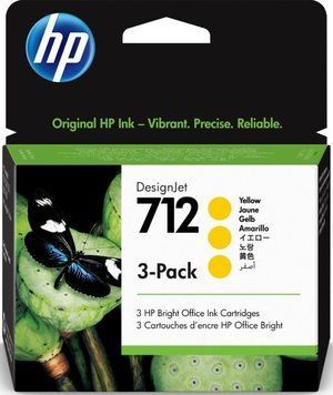 Картридж HP 712 DesignJet Т230/Т630 Yellow 3-Pack 29-ml 3ED79A фото