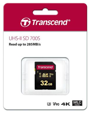 Карта пам'яті Transcend SD 32GB C10 UHS-II U3 R285/W220MB/s 4K TS32GSDC700S фото