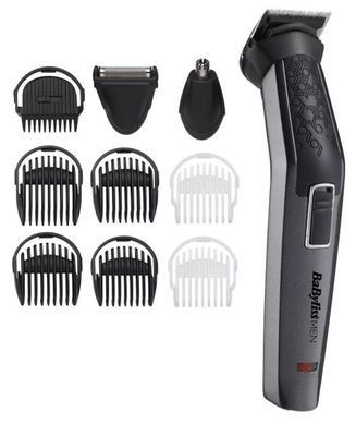 BaByliss Набор для стрижки волос, 10 насадок, cерый MT727E фото