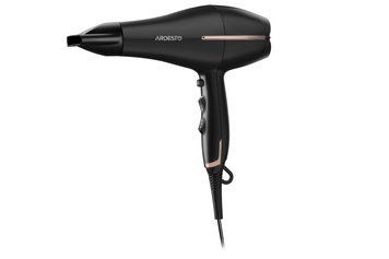 Фен Ardesto HD-Y220PRO, 1850-2200Вт, 2 швидкості, 3 темп.режими, дифузор,чорний+золото HD-Y220PRO фото