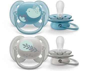 AVENT Пустушка Avent Ultra Soft, 6-18 міс., дизайн нейтральний, 2 шт. SCF091/15 фото