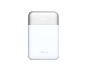 D-Link Акумулятор портативний литій-ионний Power Bank 10000мА*год 18Вт 1xUSB-A, 1xUSB-C, белый DPP-101 фото