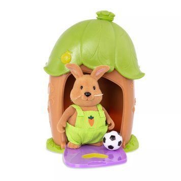 Li`l Woodzeez Игровой набор - Домик c сюрпризом (зеленая крыша, 1 фигурка кролика, 1 аксессуар) WZ6604Z фото