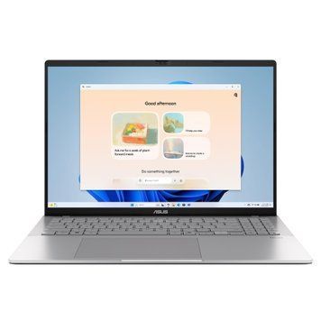 ASUS Ноутбук Vivobook S16 S3607CA-RP008 16" WUXGA IPS, Intel Ultra 7 255H, 16GB, F1TB, UMA, NoOS, Сріблястий 90NB16I1-M00090 фото