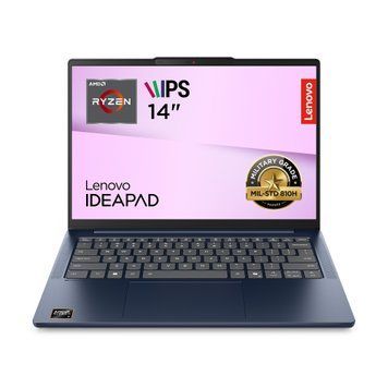 Lenovo Ноутбук Lenovo IdeaPad Slim 5-14ARP10 14" WUXGA_AG, AMD R5-7535HS, 32GB, F1TB, UMA, DOS, синій 83HT0033RA фото