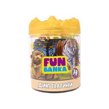 Ігровий міні-набір FUN BANKA &ndash; ДИКІ ТВАРИНИ 320385-UA фото