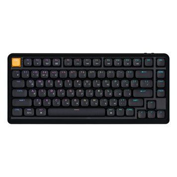Keychron Клавіатура механічна J1 82Key, K pro Brown, WL/BT/USB-A, QMK, Hot-swap, EN/UKR, RGB, чорний J1-H3-UA фото