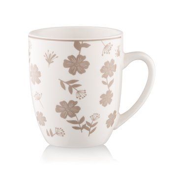 ARDESTO Mug Ravenna, 360ml, porcelain, white-beige AR1336R фото