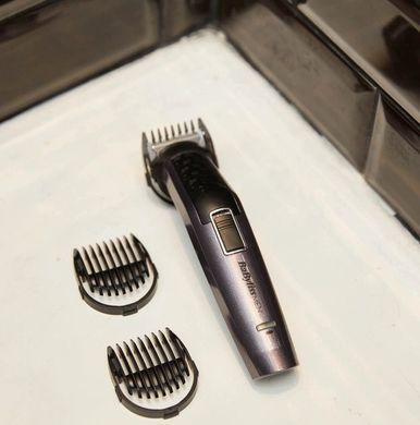 BaByliss Набор для стрижки волос, 10 насадок, cерый MT727E фото