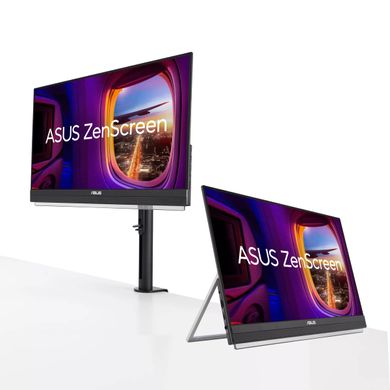 ASUS Монітор портативний 21.5" ZenScreen MB229CF HDMI, USB-C, MM, IPS, 100Hz, AdaptiveSync, C-Clamp Arm 90LM08S5-B01A70 фото