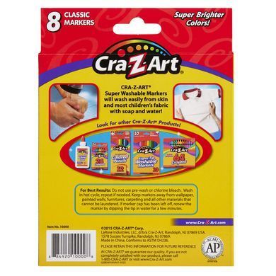 Cra-Z-Art Cra-Z-Art Super Washable Markers 8pcs 10000CRA фото
