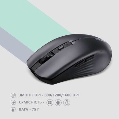 2E Миша MF270 Silent Rechargeable WL Black 2E-MF270WBK фото