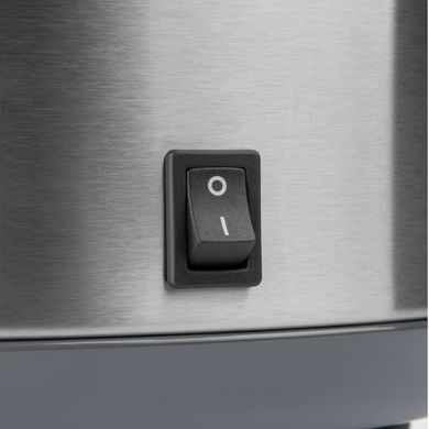 Рисоварка Sencor, 500Вт, чаша-1,5л, електр. керування , знімна кришка, нерж. сталь, сірий SRM1550SS фото