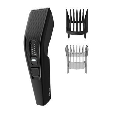Philips Машинка для стрижки Series 3000, от сети, роторный мотор, насадок-2, сталь, черный HC3510/15 фото